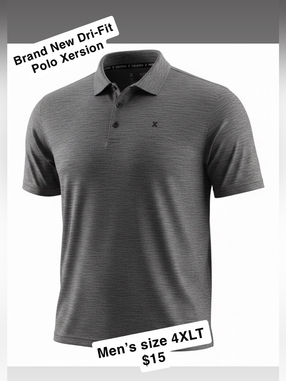 Xersion Men's Dri-Fit Polo - Gray